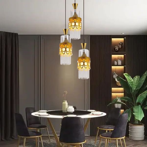 Đèn thả thủy tinh – Đẹp bất chấp mọi không gian